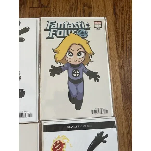 Fantastic Four 1 2 3 4 Complete Skottie Young Variant Set Marvel & #5
